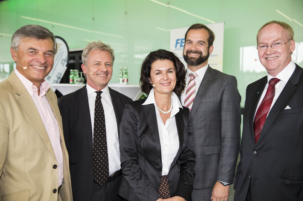  v.l. Walter Krahl (Ruefa), Bernd Schäppi (Austrian Energy Agency), Brigitte Liebenberger (GfK Austria), Stefan Mödritscher (Morawa), Manfred Missbach (Unternehmensberater)