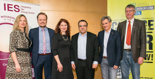 v.l.n.r:Natalie Samovich(Enercoutim/AIOTI,Portugal),Marc van Stiphout(DG Energy/EU),Angela Berger (Managing Director Technologieplattform Smart Grids Austria),Maher Chebbo (Vise-Chair ETIP SNET),Michele de Nigris (Co-Chair SET-Plan implementation Working)