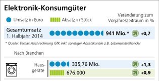 Elektronik-Konsumgüter Elektronik-Konsumgüter Grafik mit Umsatz